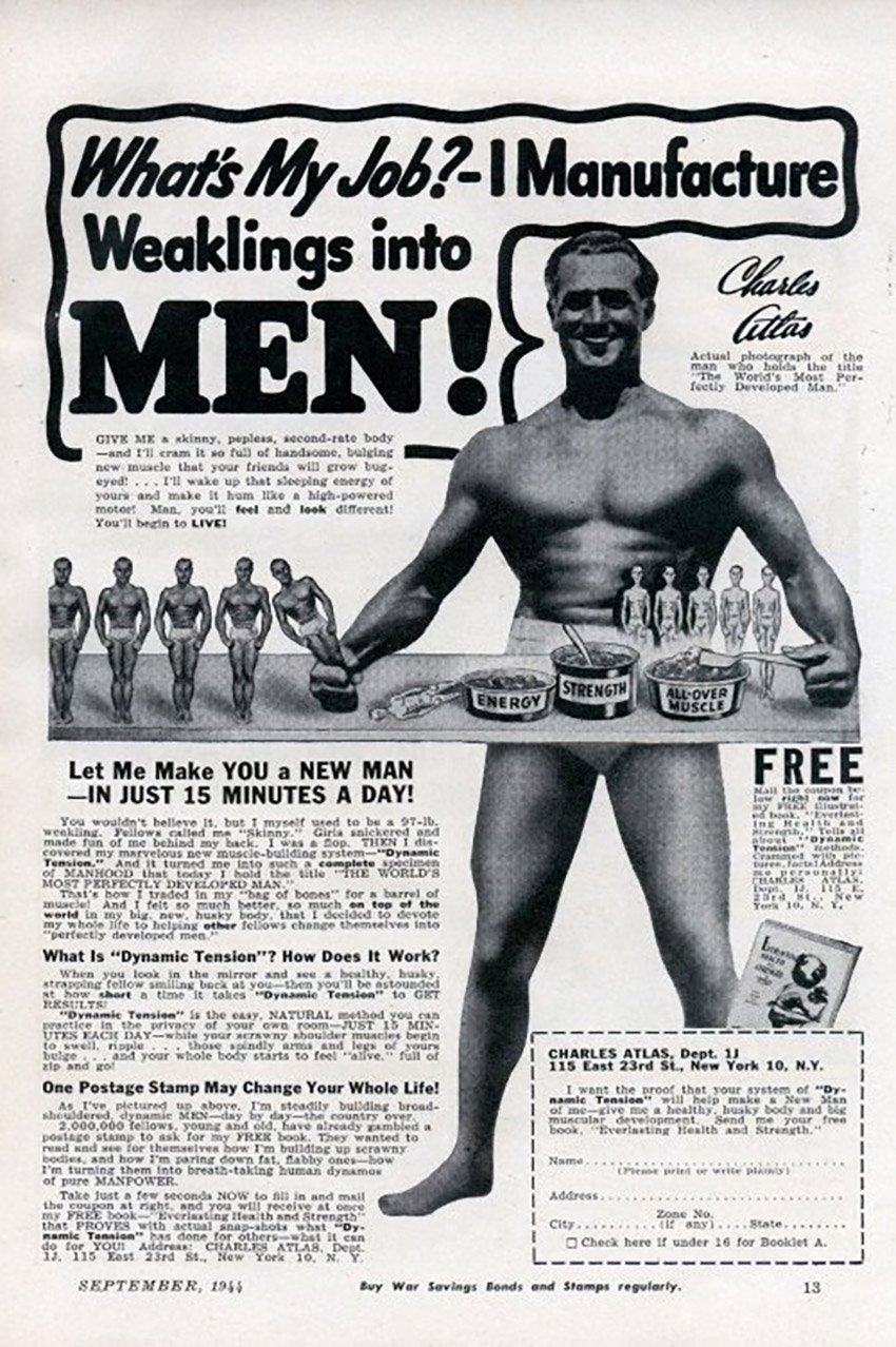 Charles Atlas Exercises Chart