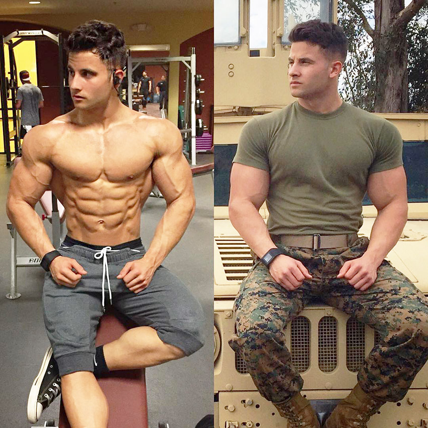 Two months after he won his Pro card, Dominik joined the Marine CORPS and s...