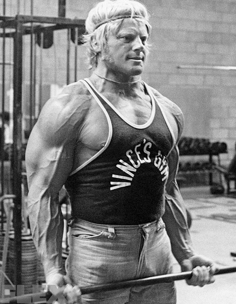 Dave Draper in the gym