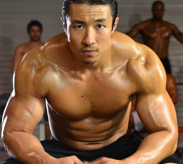 Mike Chang staring into the camera with a fierce look of motivation.