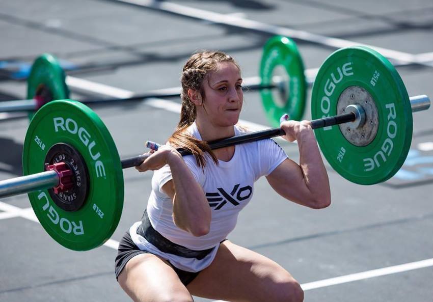 kristi eramo lifting weights