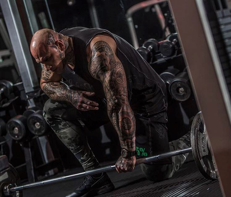 martyn ford with a weight bar