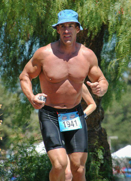 scooby running a triathlon