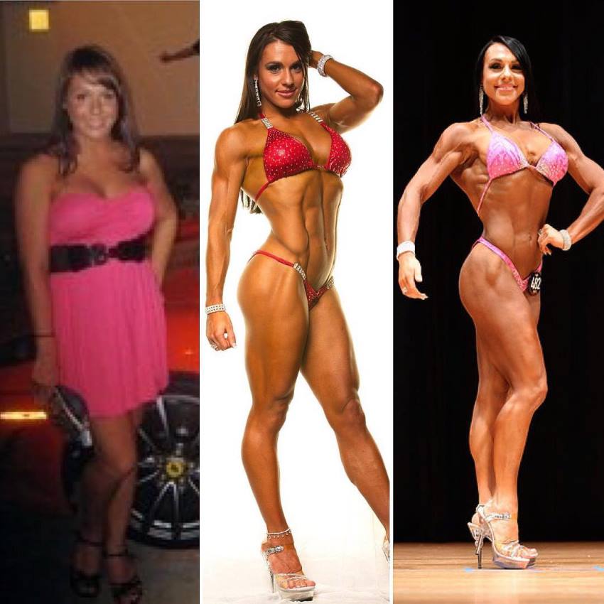 Alyssa transformation from slightly overweight to fit model on the stage