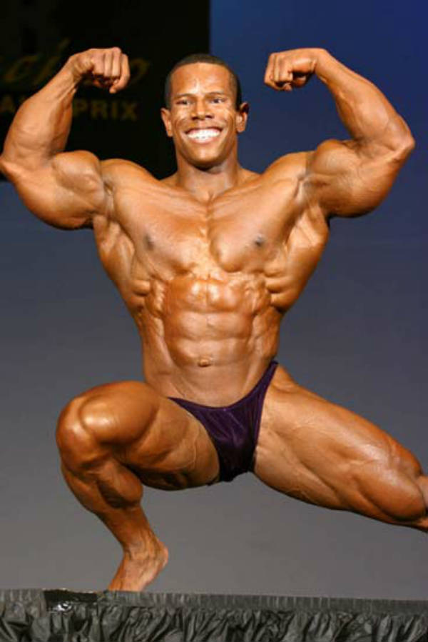 David Henry posing at a competition