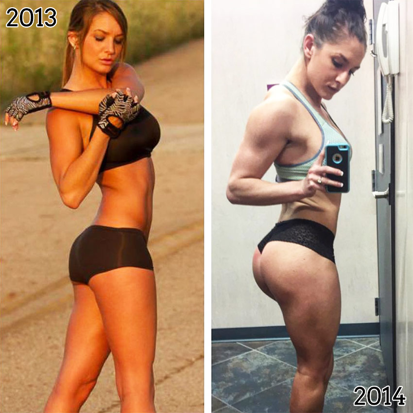 Emeri Connery transformation pics from 2013 to 2014