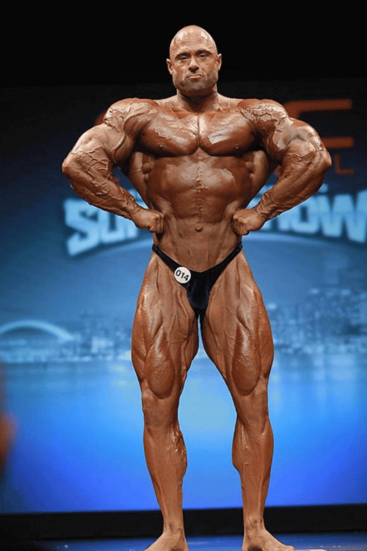 Frank Mcgrath stands in a confident pose at a competition