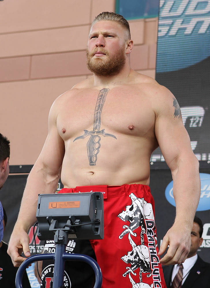 brock lesnar weigh in