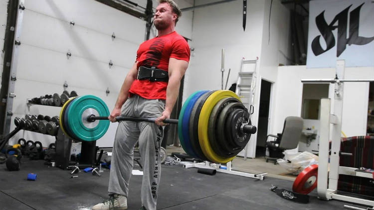 furious Pete completing a deadlift