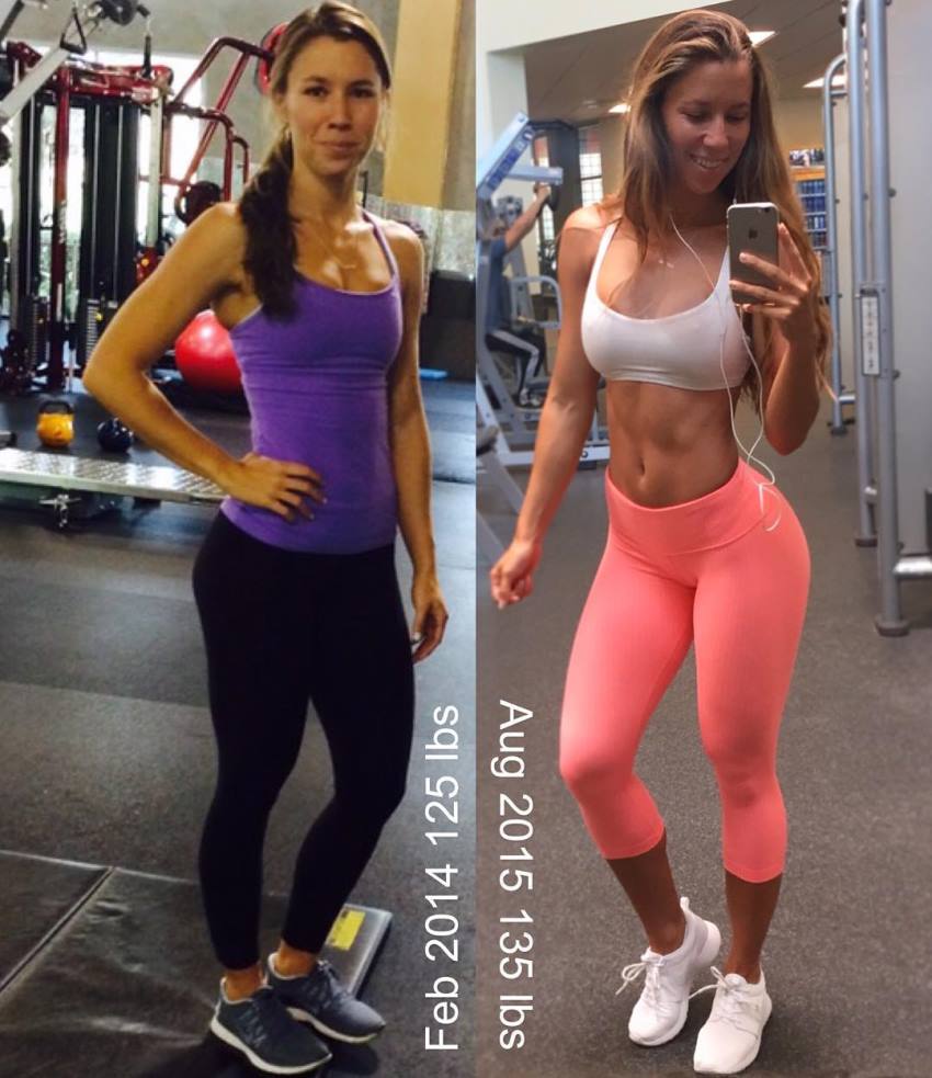 Jessie Delgado transformation from skinny to fit