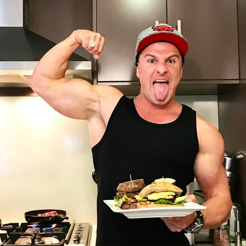 josef rakich with a plate of food