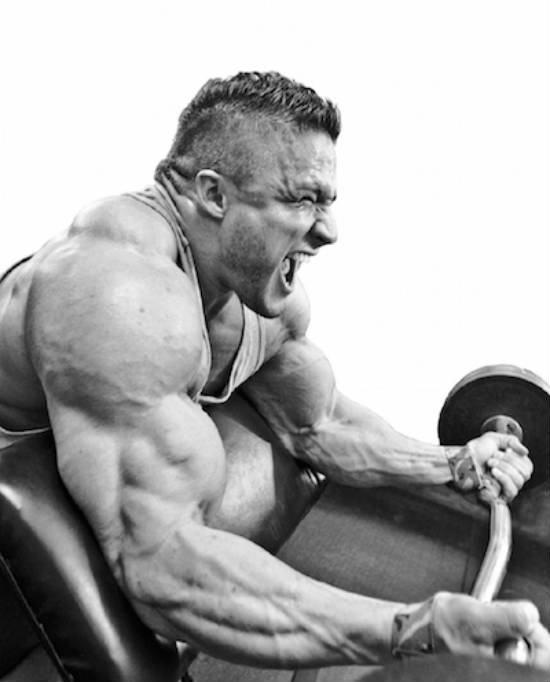 zane watson completing a barbell bicep curl 