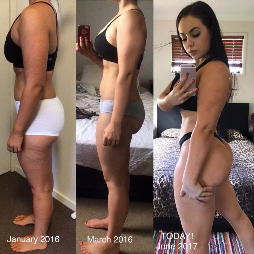 Lauryn Clare's transformation from out of shape to fit and curvy