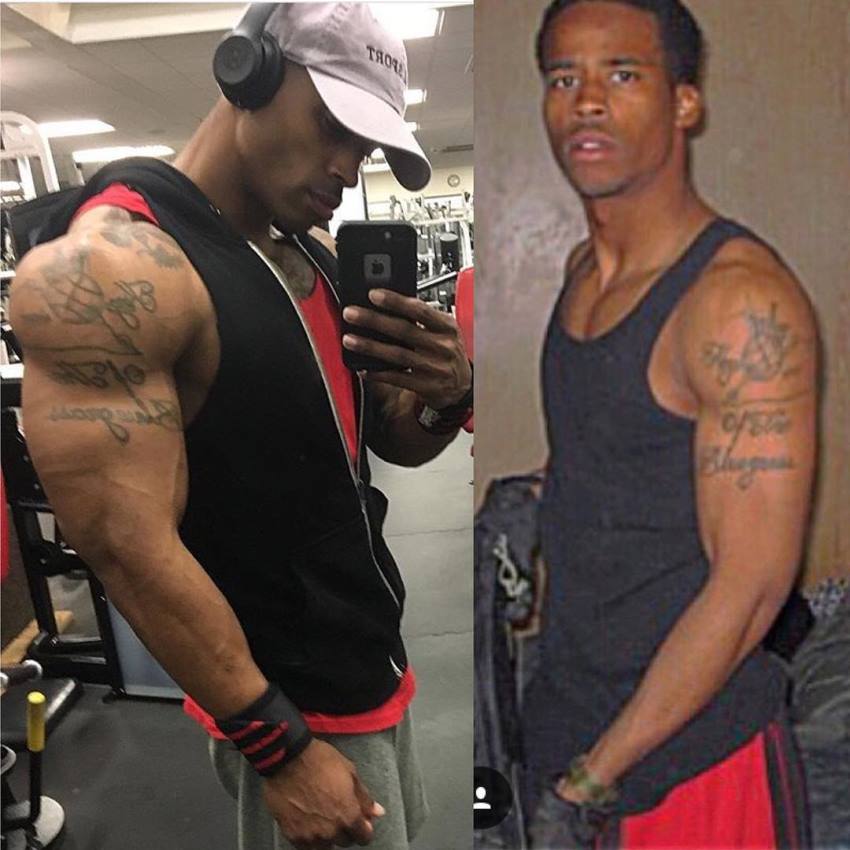 Andre Smith's transformation from an average looking individual to a fit and ripped model