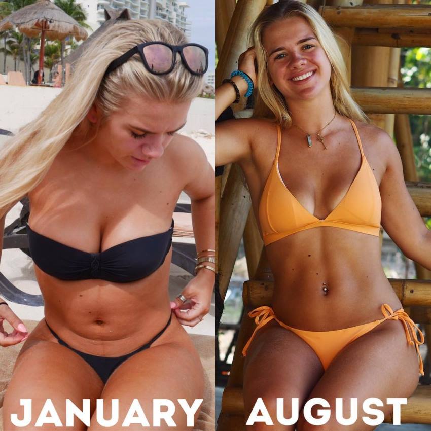 Grace Beverley's transformation from bulk to cut