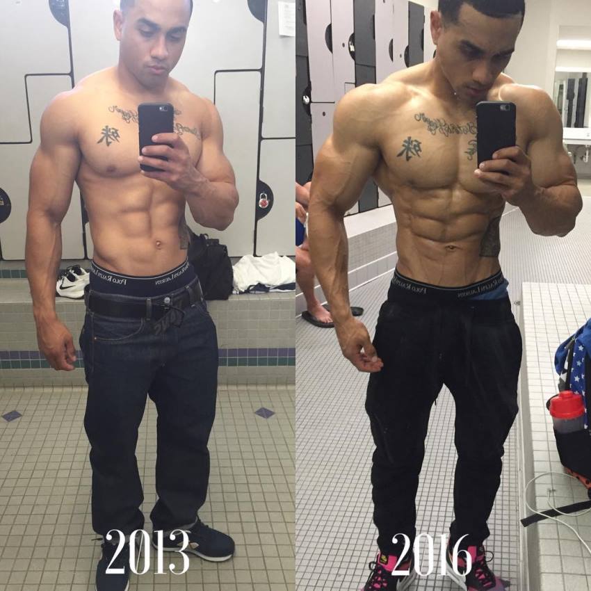 Marvin Moss III transformation from already fit and lean to shredded and muscular