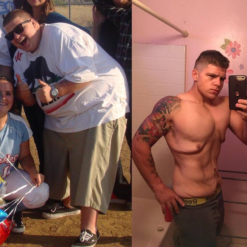 ObesetoBeast transformation before-after overweight to fit