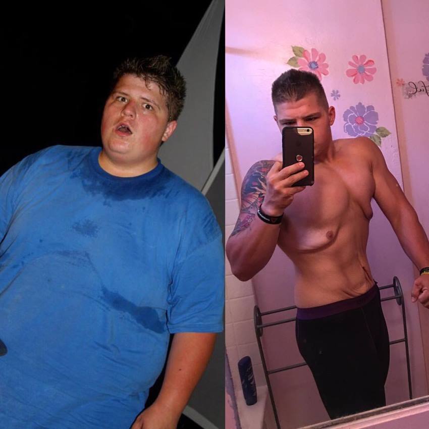 ObesetoBeast's transformation before and after