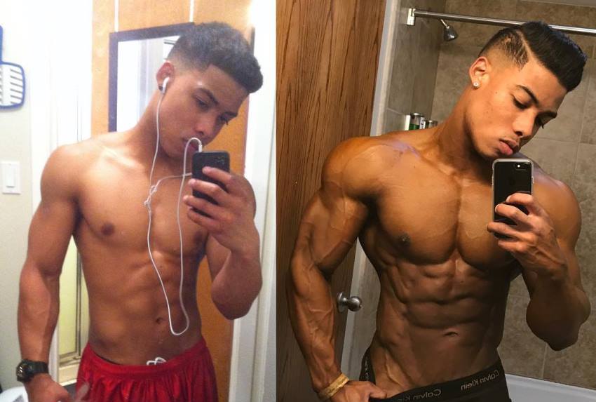 Ahmad DeGuzman progress picture comparison