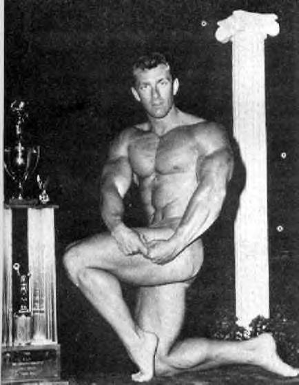 Bob Gajda flexing for a photo