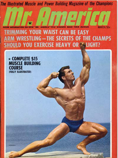 Bob Gajda on the cover of Mr. America magazine