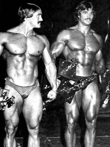 Denny Gable on the right on the stage with a trophy in his hand