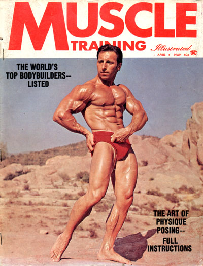 Eddie Giuliani posing on the cover of a bodybuilding magazine