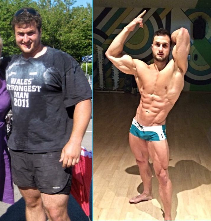 Emil Goliath's transformation from strongman to fitness model