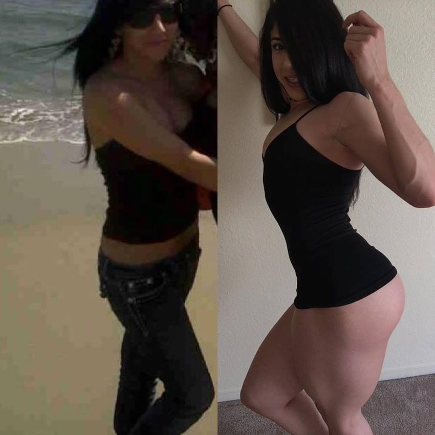 Jennifer Sue transformation from skinny to fit and curvy