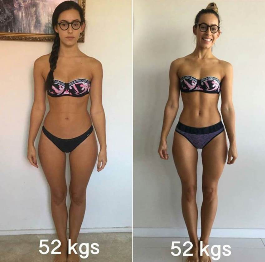 Madalin Giorgetta Frodsham comparison photo before and after her fitness transformation