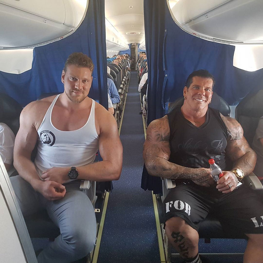 Olivier Richters sat on a plane with Rich Piana. 