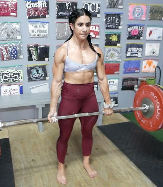 Stefanie Cohen lifting heavy weight 