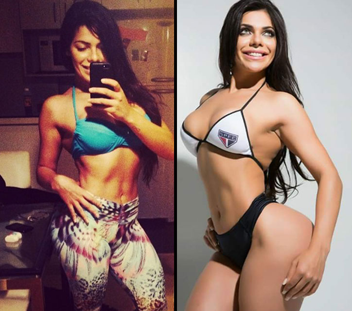 Suzy Cortez before compared to how she looks now.
