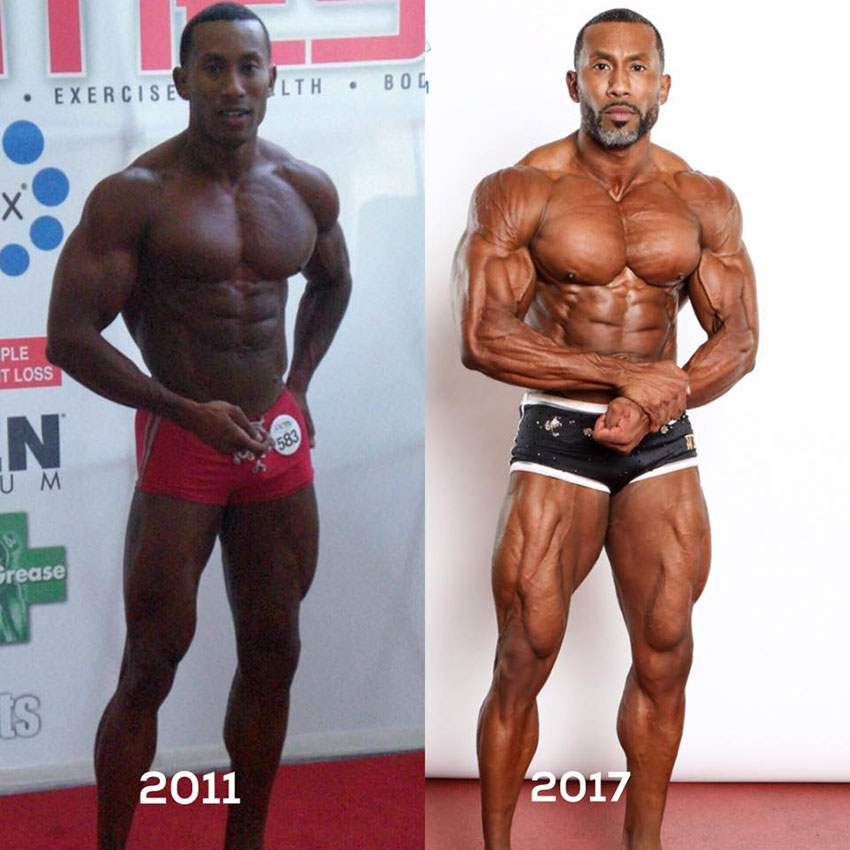 AJ Ellison in 2011 compared to how he looks in 2017.