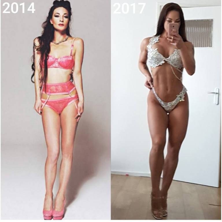Anna Delyla's transformation from fashion model to fitness model