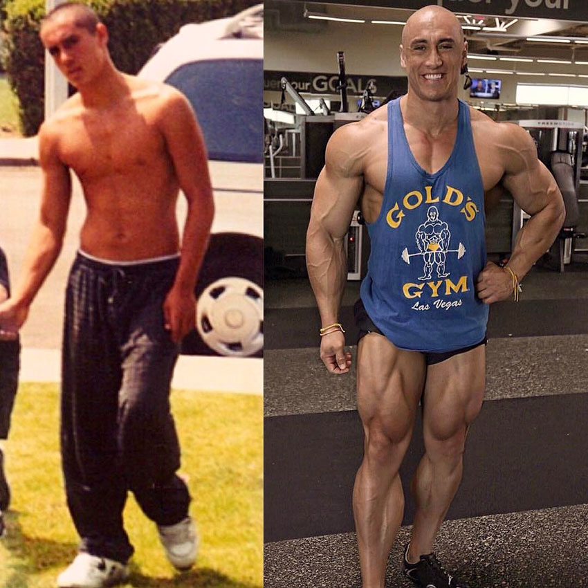 Anthony Perez before compared to how he looks now.