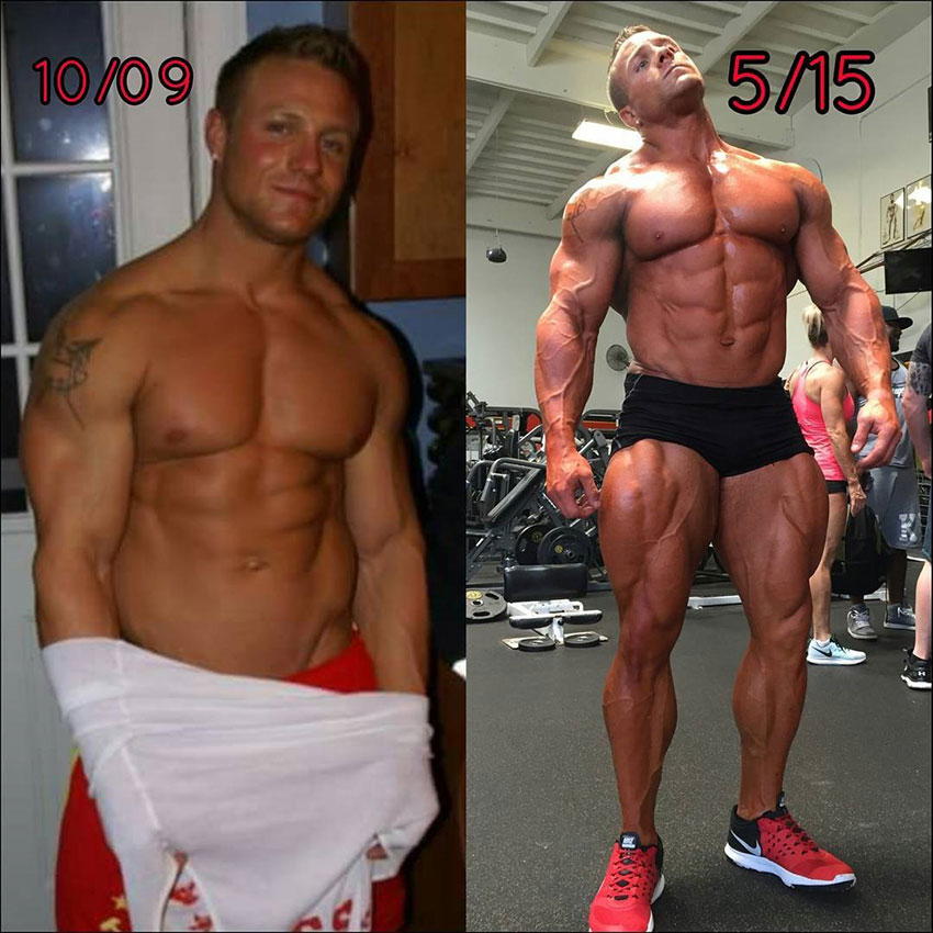 How Brad Rowe looked in 2009 compared to his physique in 2015.