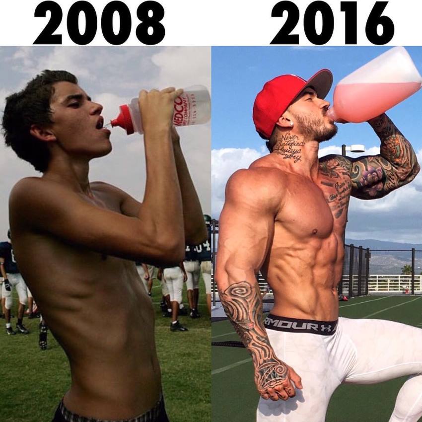 Devin Physique's transformation before-after 2008-2016