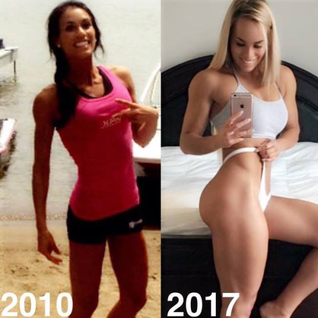 Marialye Trottier transformation before-after
