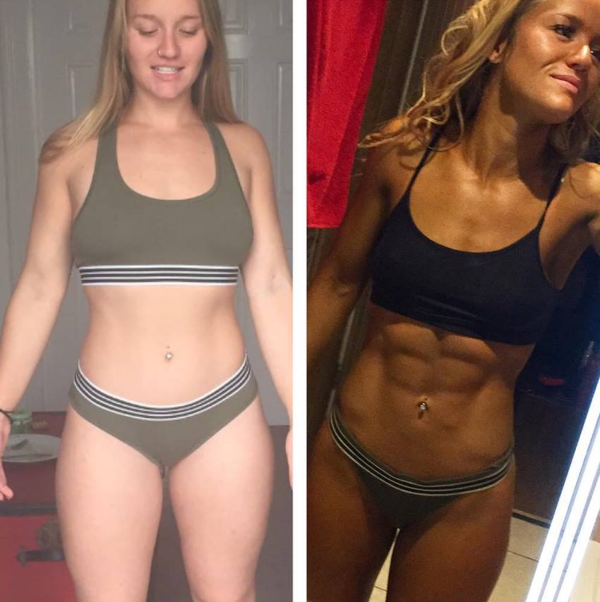 Kashira Whiteley's transformation before and after she started her fitness journey