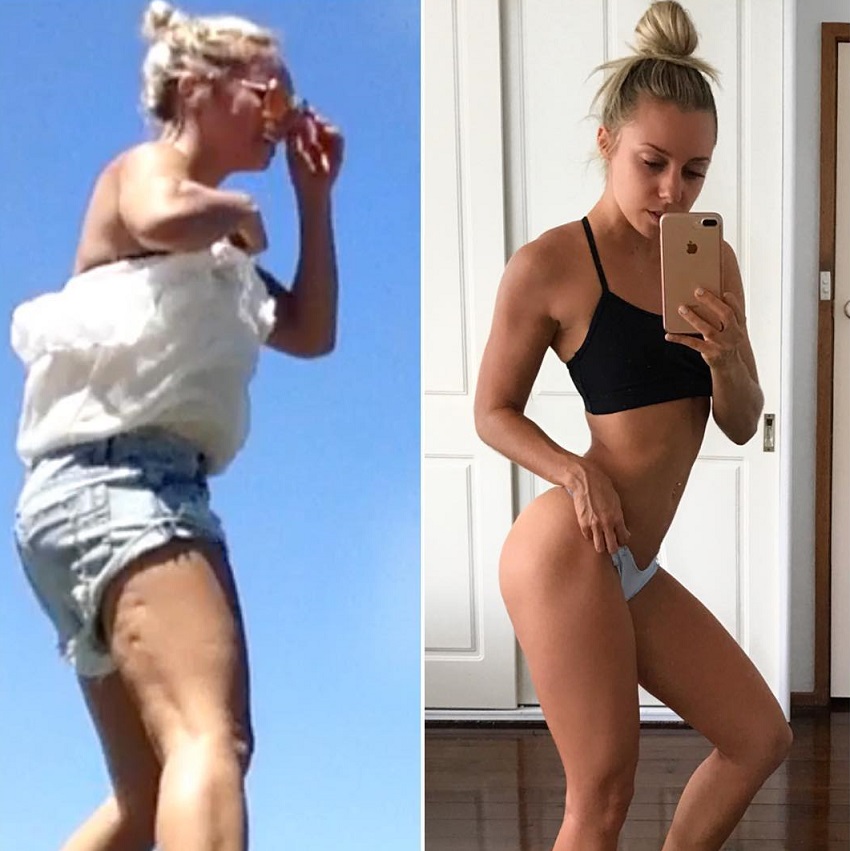 Sarah Day fitness transformation before-after