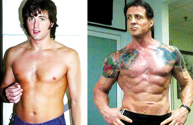 Sylvester Stallone before and after