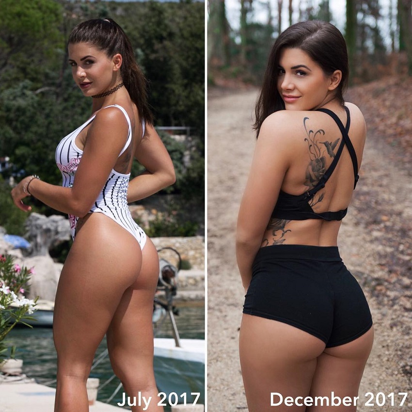 Andrina Santoro's fitness transformation before-after