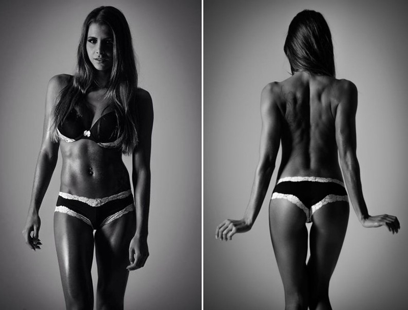 Andrina Santoro posing in a photo shoot looking lean and fit