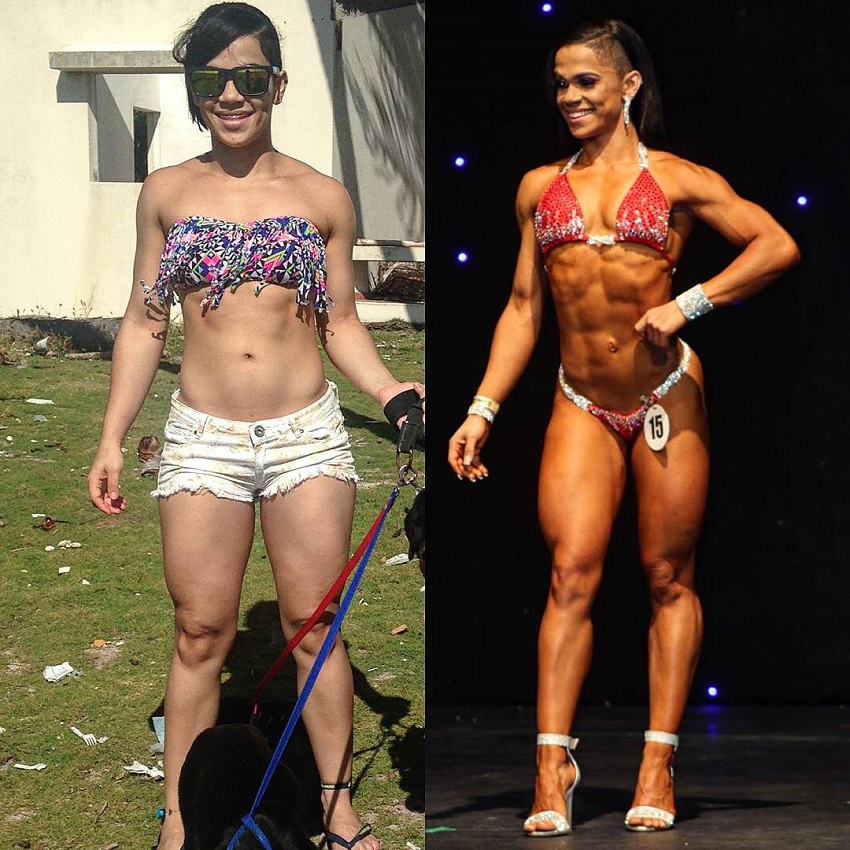 Elba Peka's fitness transformation before-after