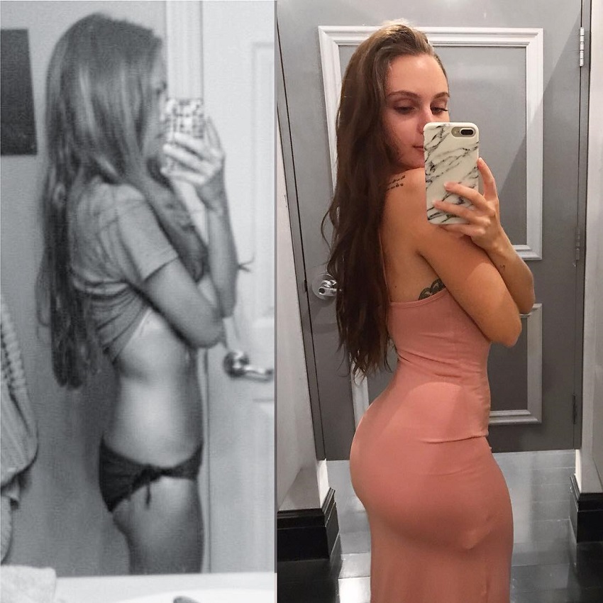 Gabby Scheyen's fitness transformation before and after