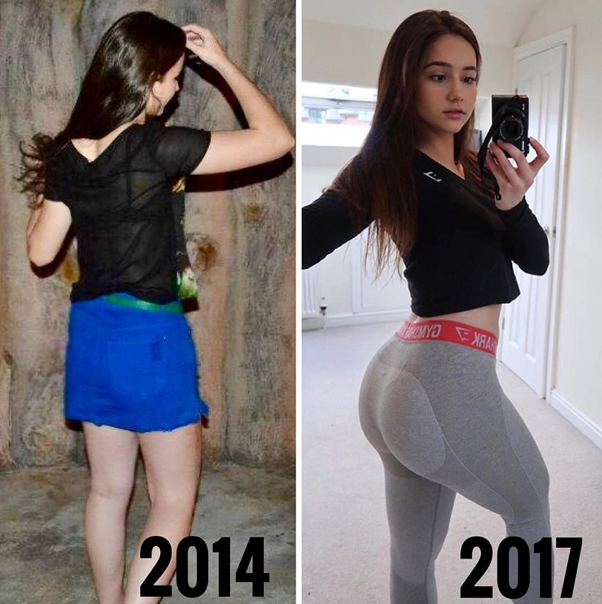 Isabela Fernandez's fitness transformation before-after