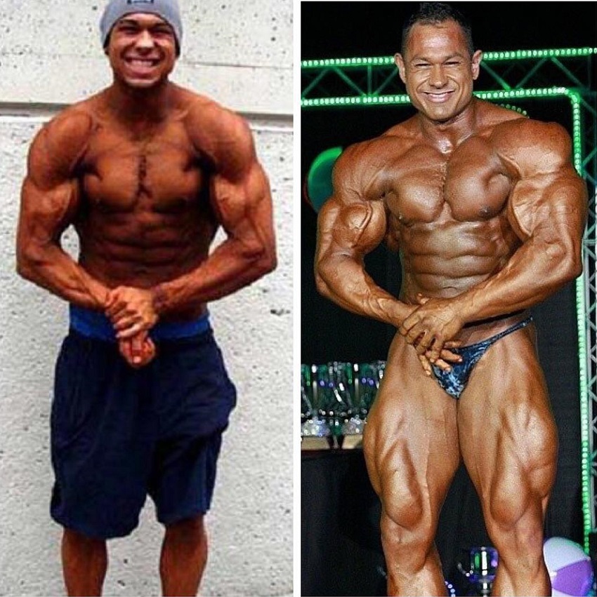 Matt Porter's bodybuilding transformation before-after