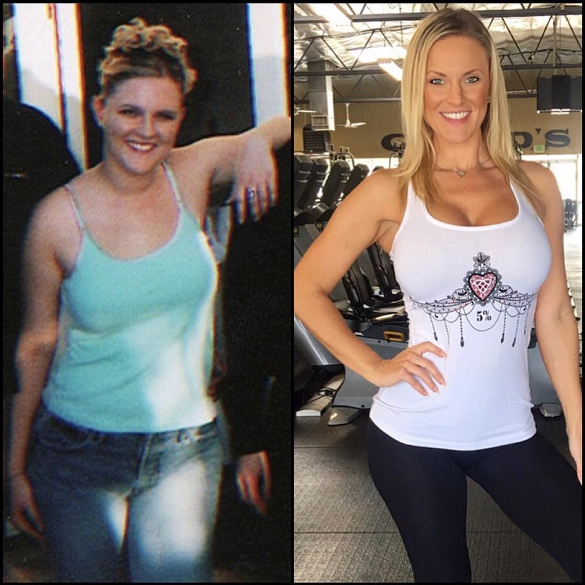 Chanel Renee Jansen’s fitness transformation - from 175lbs to 125lbs. 