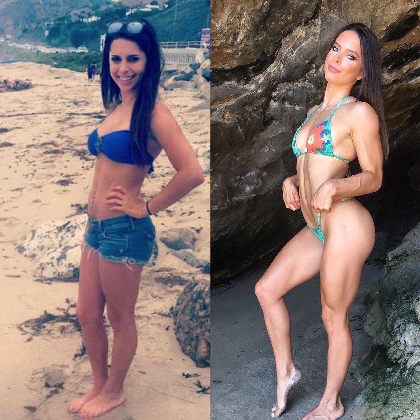 Jade Douglas-Hiley's fitness transformation before-after